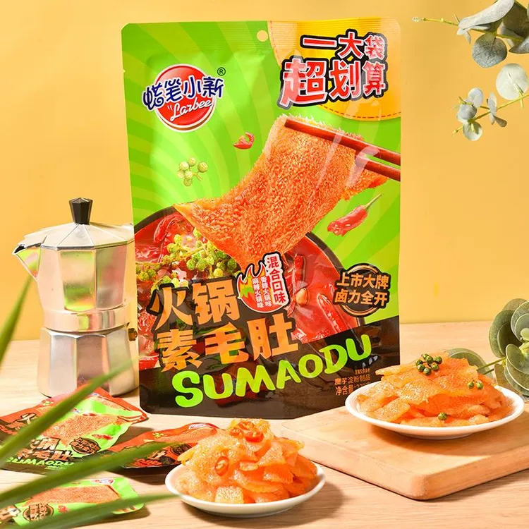蜡笔小新238g火锅素毛肚香辣魔芋素肉小吃零食