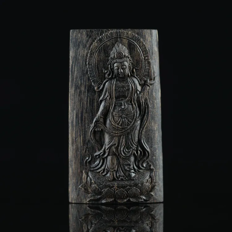 沉香沉水达拉干沉香吊坠【净瓶观音】11.2克