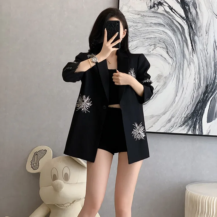 休闲西装外套女气质名媛高级感设计感小众宽松又a又飒炸街小西服