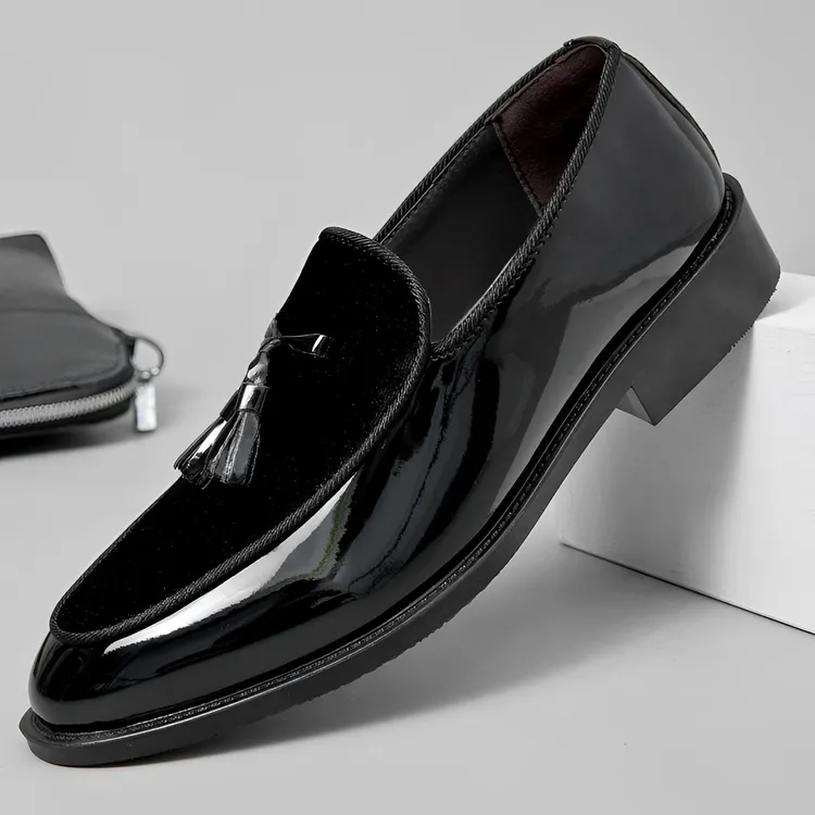 男士休闲皮鞋一脚蹬秋冬季2025新款爆款潮流正装男款豆豆鞋子男鞋