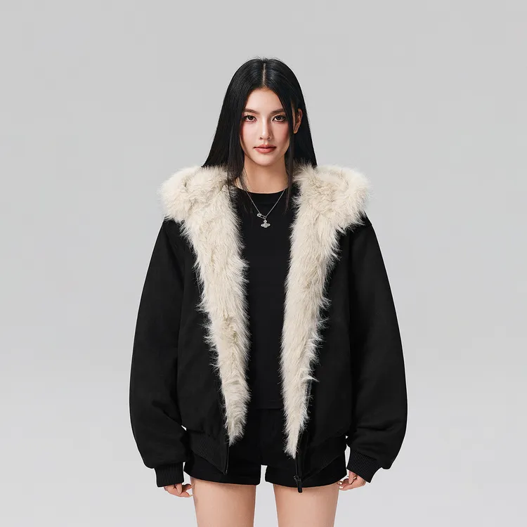 【Achock达人专属】加厚保暖毛茸茸座山雕棉袄重磅棉衣防风外套男