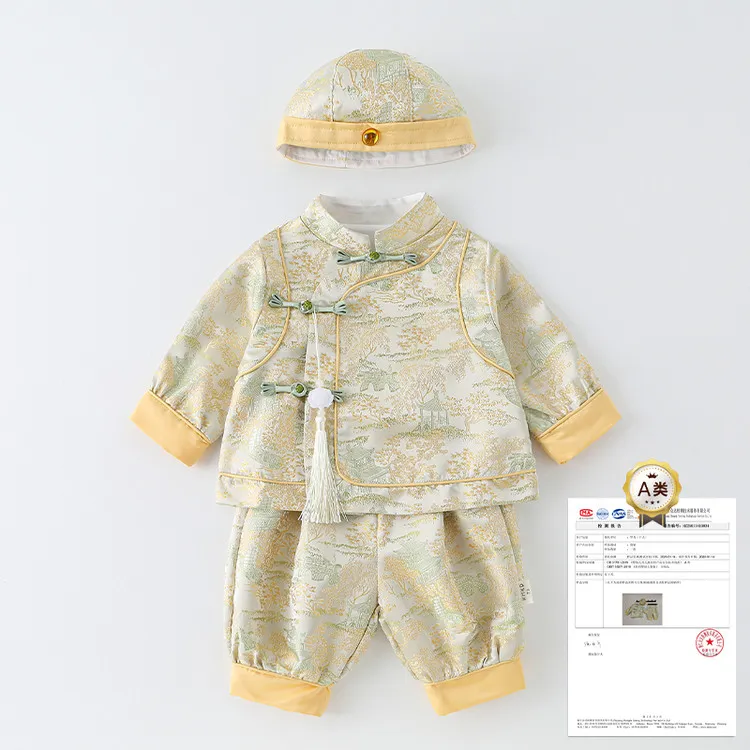 连身衣/爬服/哈衣中国风春秋通用婴幼童