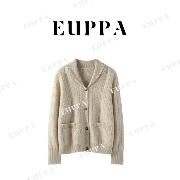 【娴雅】100%纯山羊绒衫5针3股复古百搭宽松加厚QHDN-25803