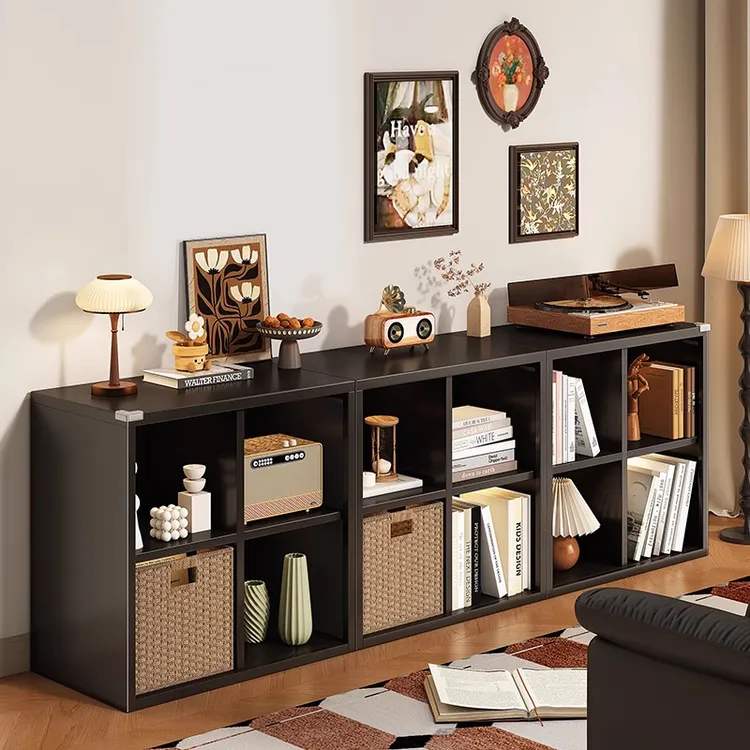 钢制卡莱克格子柜自由组合书柜客厅落地置物架铁艺多功能可调书柜