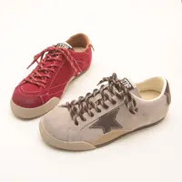 7499秋季新款擦色星星软底运动休闲鞋女圆头百搭真皮轻便德训鞋