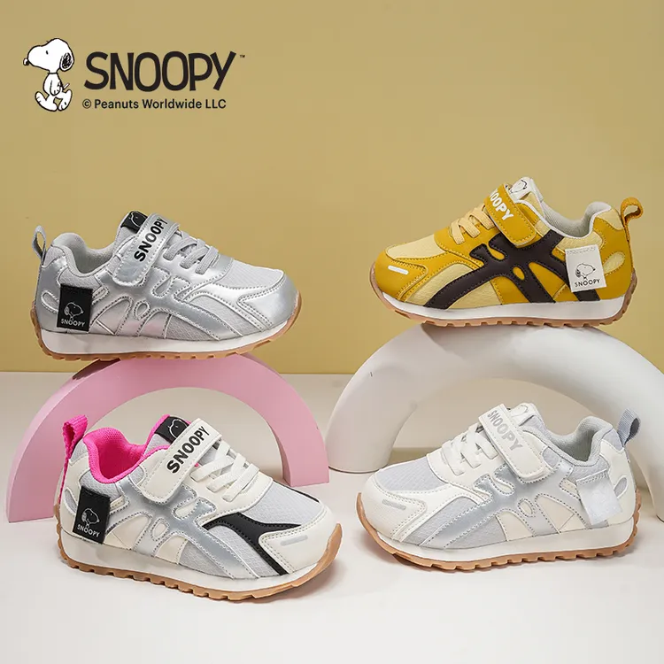 【无】史努比女童运动鞋25秋新款儿童软底防滑德训鞋女孩时尚跑步鞋