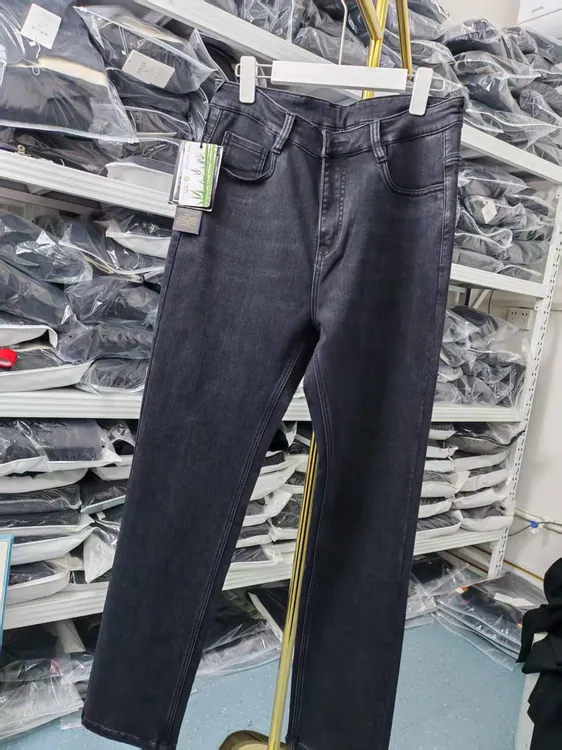 8612莱赛尔牛仔裤男士休闲直筒牛仔裤秋冬款新款高腰牛仔裤时尚