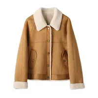 B15830 冬季设计师新款韩版宽松呢子短款外套