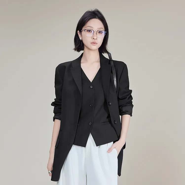 A美洋MEIYANG 黛丽西装套装【商场同款】TR哔叽斜纹_西服/马甲-周一