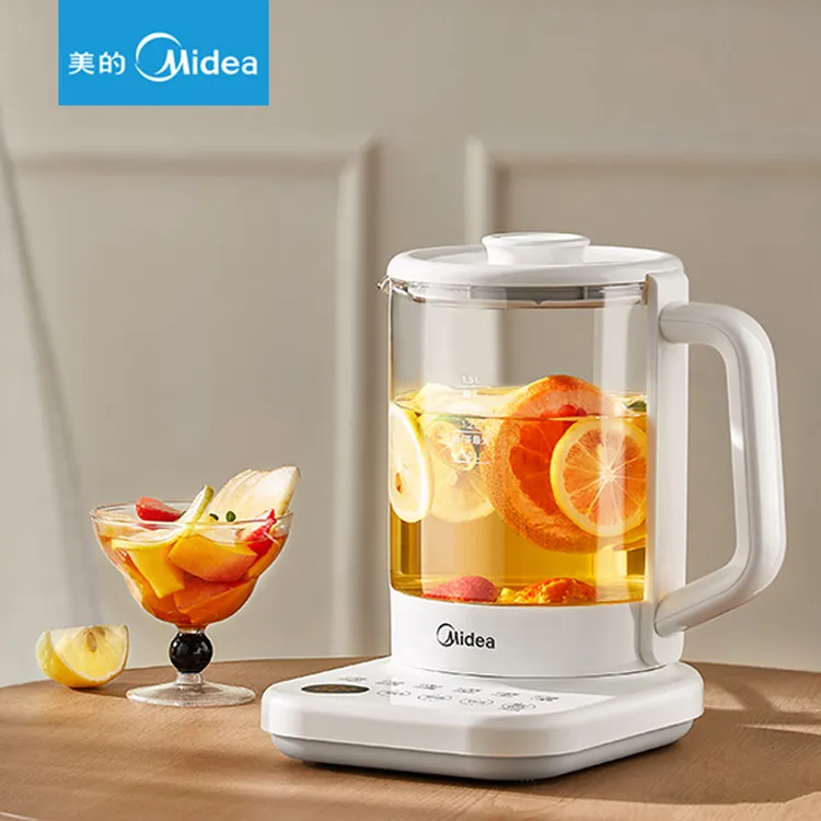Midea/美的养生壶煮茶器保温分体式全自动玻璃款恒温壶YS15PY2316