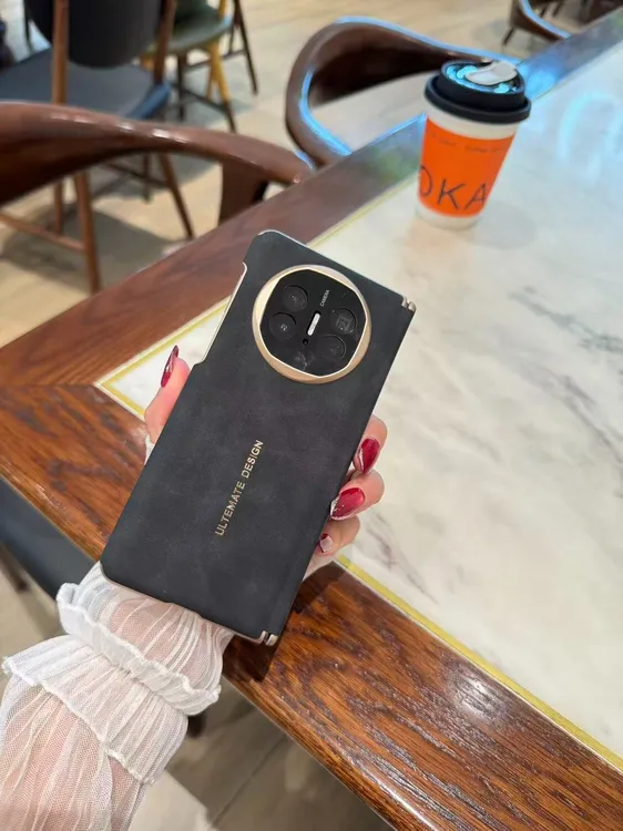 适用于华为Matex6/x5羊巴皮纹双中轴轻薄肤感商务时尚手机壳