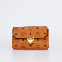 95新 MCM 干邑色链条包小号【静文】BG22006055