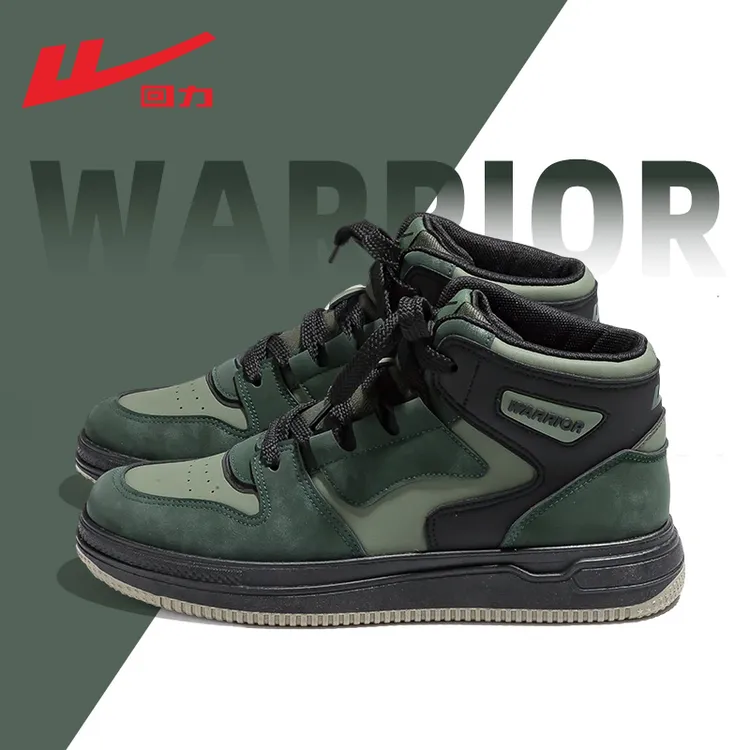 回力高帮板鞋男2025年秋季新款爆火休闲百搭增高鞋子跑步运动鞋男