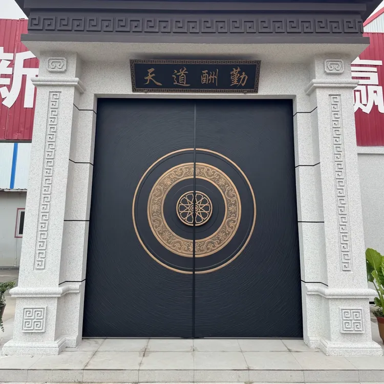 新中式定制别墅入户大门