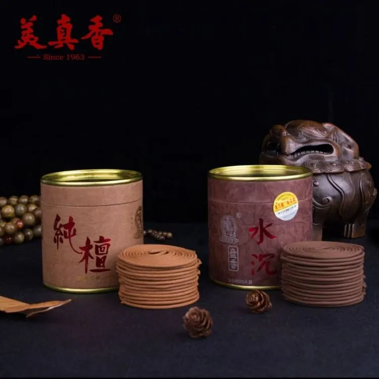 美真2小时纯檀水沉盘香室内熏香