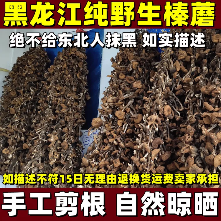 榛蘑东北野生蘑菇干货山珍土特产煲汤菌菇小鸡炖蘑菇用的榛蘑