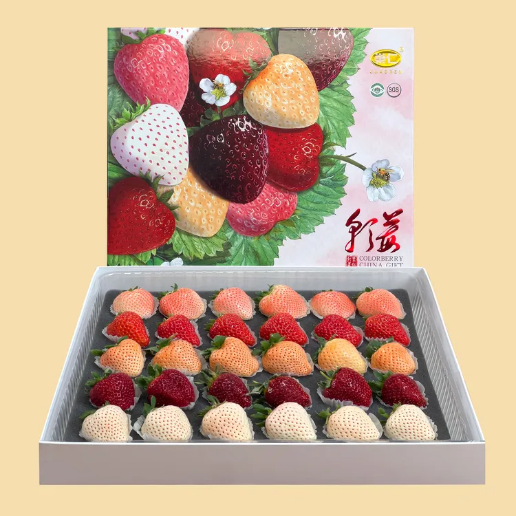 【5色彩莓大礼盒-大果】正宗丹东彩莓顺丰包邮现摘现发产地直发