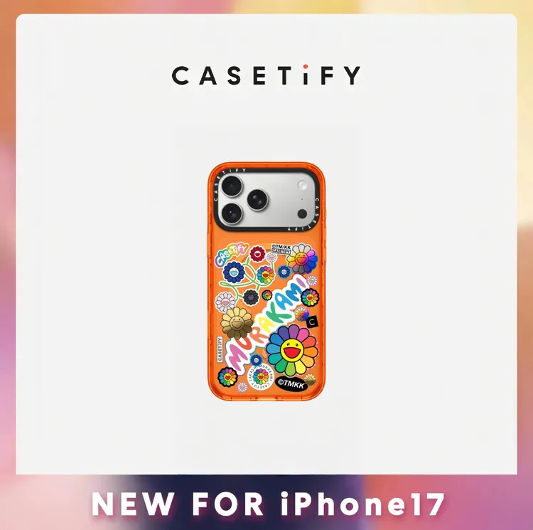 村上隆 x CASETiFY联名系列 适用iPhone17promax活力橙磁吸手机壳