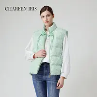 【蜜思仝专属】朝峰秋季时尚保暖立体剪花马甲FJE3B622-6032Y