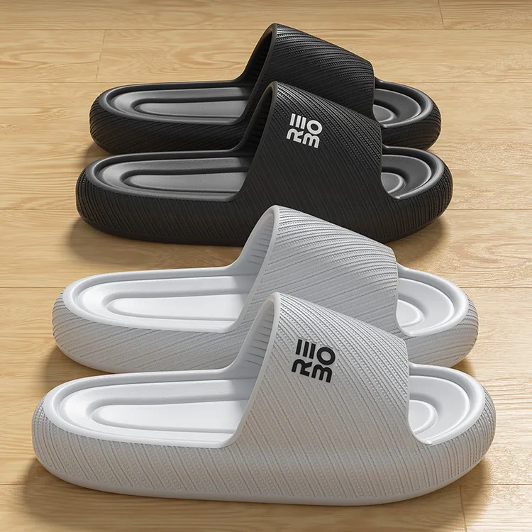 夏季男士拖鞋室内居家浴室防滑2025新款踩屎感厚底舒适外穿凉拖女