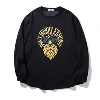LIUGEJIA/六个加男士时尚潮牌大码秋冬字母印花长袖卫衣 DT5905