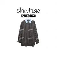 【SHUTIAO】2025冬季：新款小众设计款衬衫L25K07631