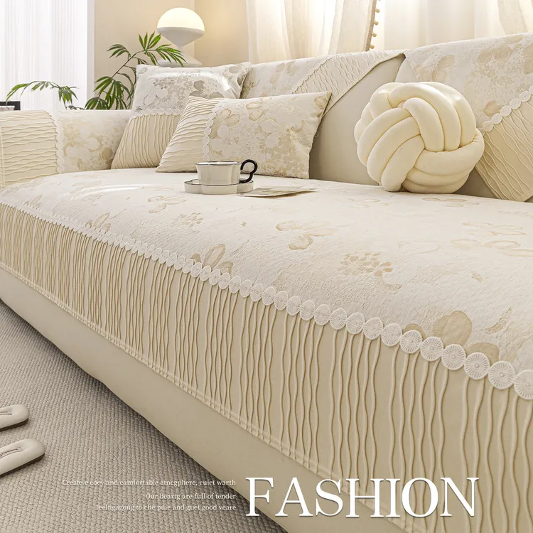 2025年新款雪尼尔轻奢高级感沙发垫四季通用一片式防滑沙发盖布巾