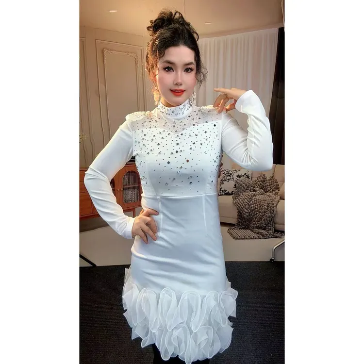 80301【包邮】短款时尚气质女装连衣裙