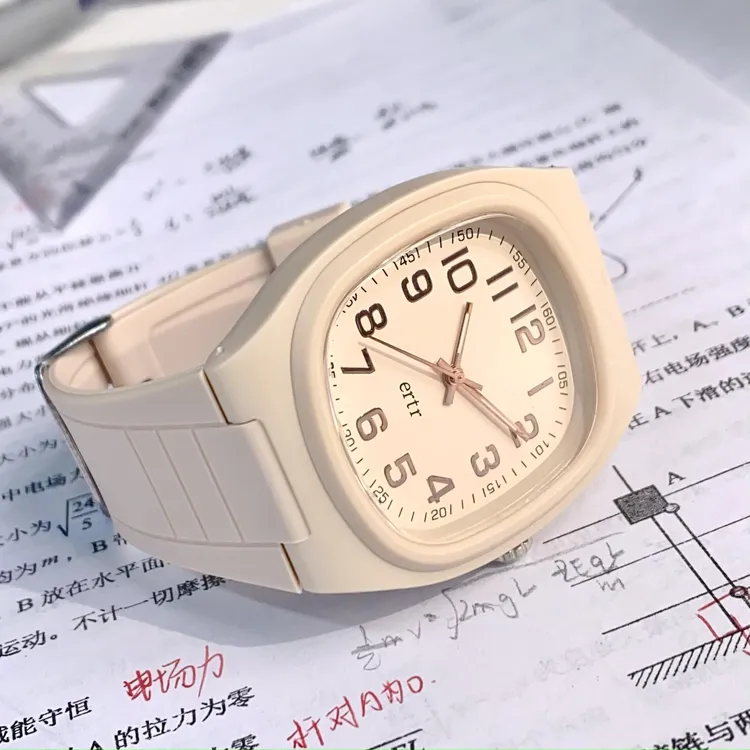 女士简约指针式石英考试手表考试专用公务员静音走时初高中学生