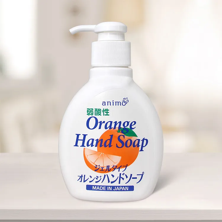 （拍2瓶包邮）日本原装animo火箭洗手液200ml家用弱酸性橘子味