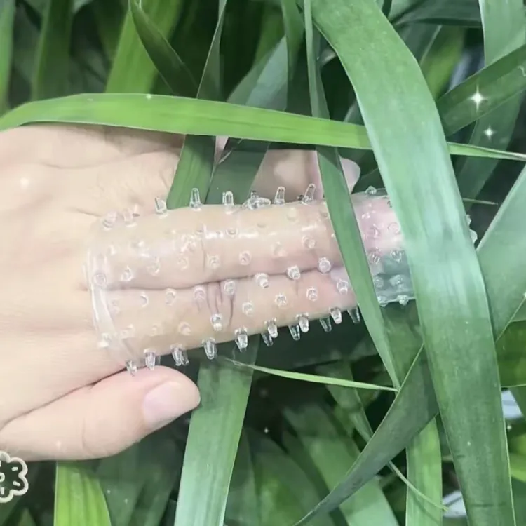 亲肤手指套柔软Q弹防水安全硅胶柔软手指套手工
