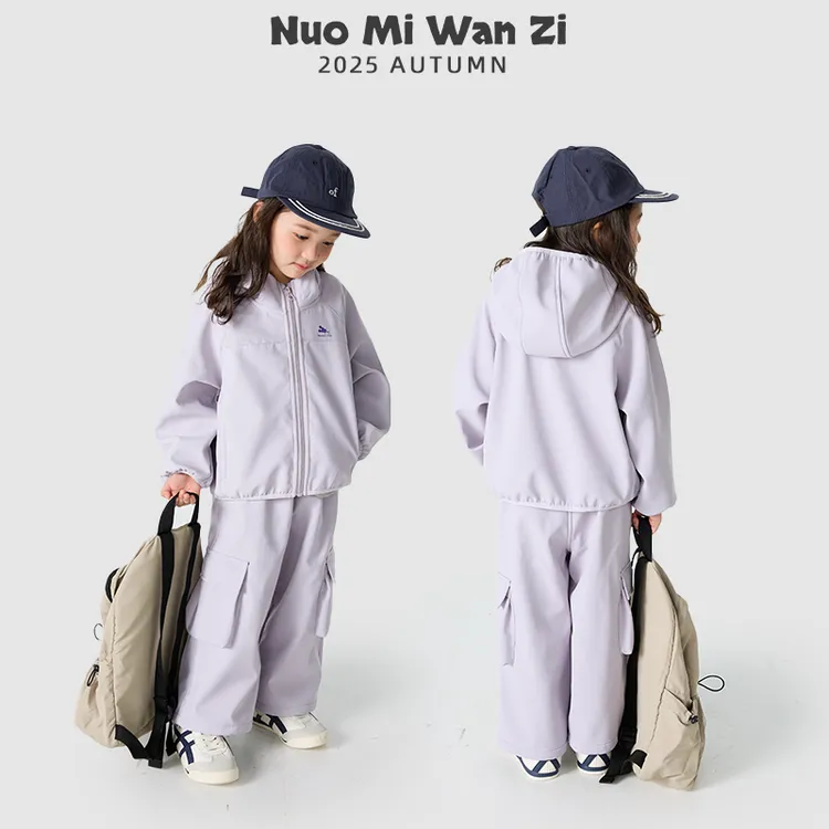 丸子十【实穿主义者】运动连帽休闲一家四口外套（冬款）WZJ-54028