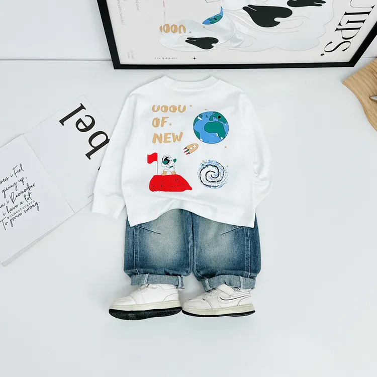 男童长袖T恤2025新款儿童秋冬季打底衫洋气潮AY25638悠悠童话童装