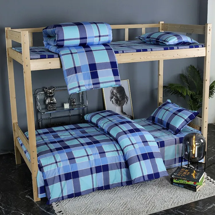 纯棉三件套学校床单床垫学生宿舍六件套全棉被罩床单被套床上用品