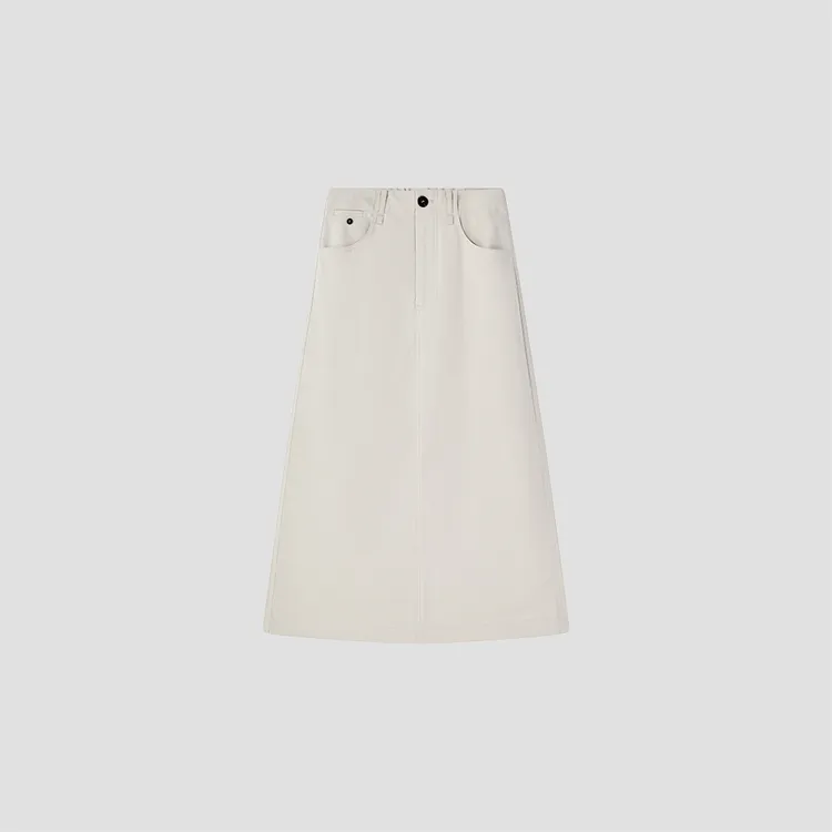 小禾【悦享】法式优雅高腰显瘦A字百搭休闲半裙25LWN146