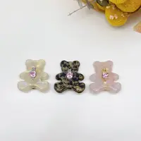 05212  好啊商店 醋酸小熊边夹一个，三色，长度4cm左右