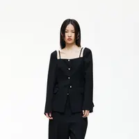 【会员专享】REVAN STUDIO时尚个性吊带羊毛西装上衣SN90801557