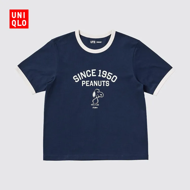 优衣库女装UT PEANUTS印花短袖T恤史努比478499
