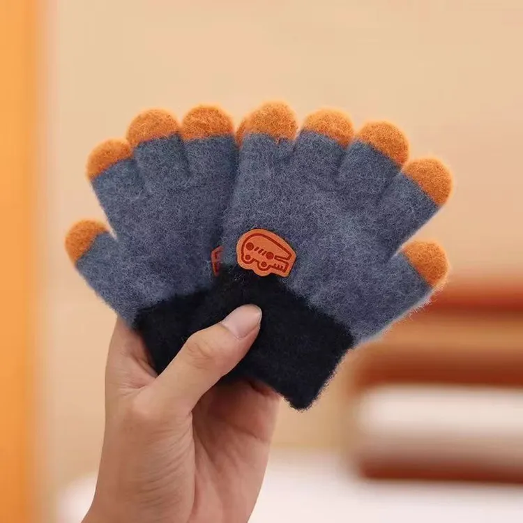 2025儿童冬季保暖手套五指分指宝宝百搭潮男童女小学生宝宝小手套