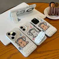 欧克里里耳机小狗播放器支架苹果17彩银手机壳华为oppo小米15vivo