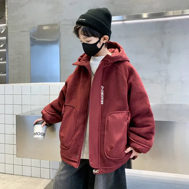 儿童装男童秋冬款奥粒绒加厚外套2025新款男孩冬装夹棉衣服洋气潮