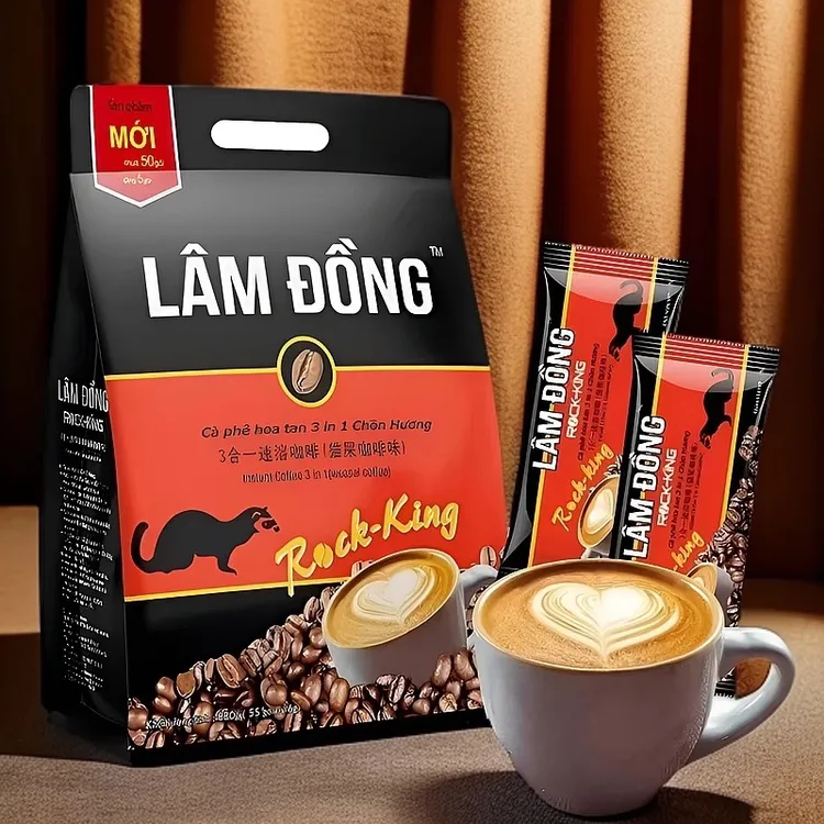 LAM DONG越南原装特浓猫屎风味速溶咖啡口感丝滑浓郁