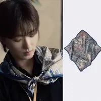 【玫瑰故事】N141高级感玫瑰故事丝巾70丝巾