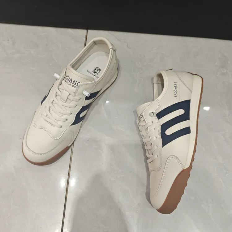 春季新款男士休闲鞋2025时尚潮流百搭小白鞋阿甘鞋软底休闲鞋鞋子