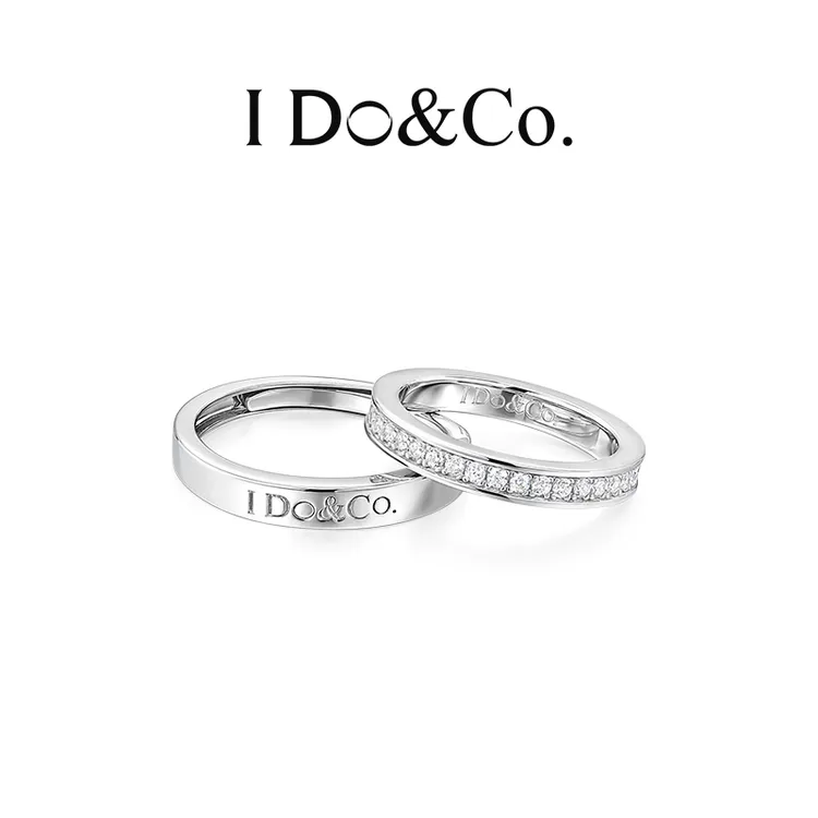 I Do&Co. 925银戒指 情书对戒小众轻奢情侣对戒纪念日礼物