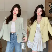 长大码女2025秋季高级感小香风外套胖mm显瘦小个子气质上衣63669