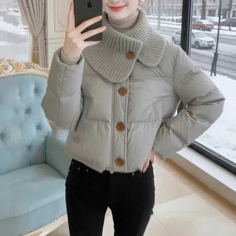 小个子立领短款棉服加厚外套2025年冬季新款深冬季棉衣棉袄女装