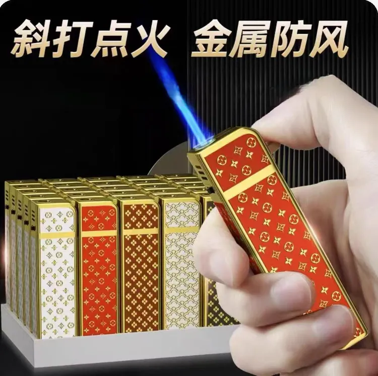 2025新款LVV驴牌打火机金属加厚防风防爆可循环充气的理想选择