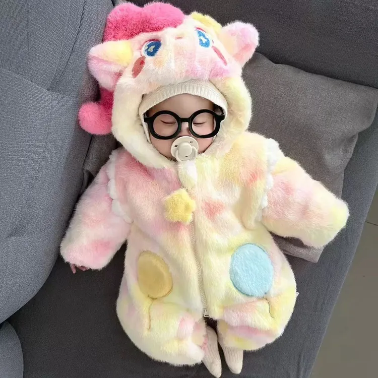 宝宝棉服冬装保暖婴幼儿衣服冬季超萌幼儿抱衣小孩棉衣冬款连体衣