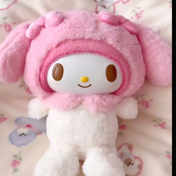 【匠心工艺】三丽鸥美乐蒂毛绒玩具公仔粉色软萌玩偶摆件三丽鸥美乐